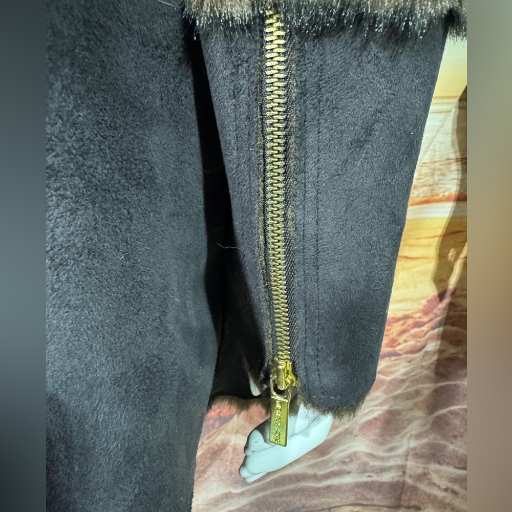 Michael Kors Faux Suede & Fur Coat - Picture 8 of 9